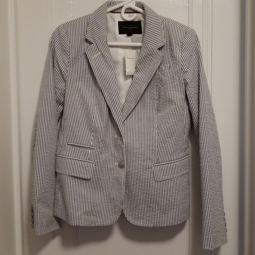 Seersucker blazer